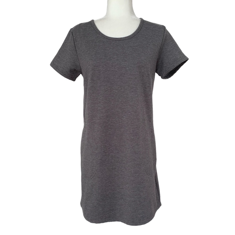 Serra Gray Sweatshirt Mini Dress